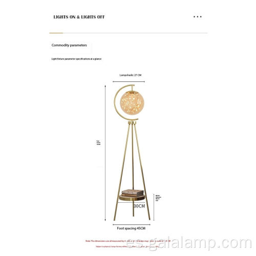 Lámpara de pie trípode nórdica